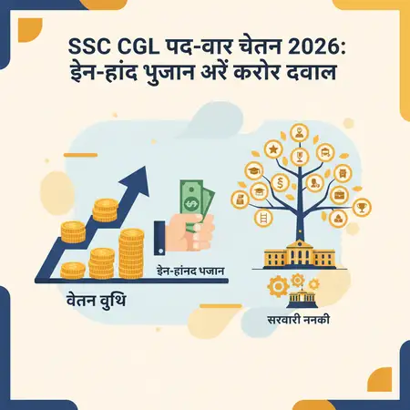 SSC CGL पद-वार वेतन 2026: इन-हैंड भुगतान और करियर विकास