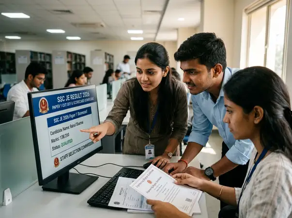 SSC JE Result 2026: Paper 1 Scorecard, Cut Off & Document Verification Guide