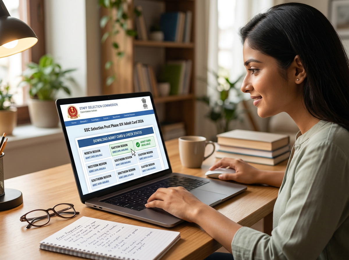 SSC Selection Post Phase XIV Admit Card 2026: Region Links &amp;amp; Status