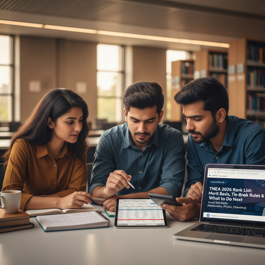 TNEA 2026 Rank List: Merit Basis, Tie-Break Rules &amp;amp; What to Do Next