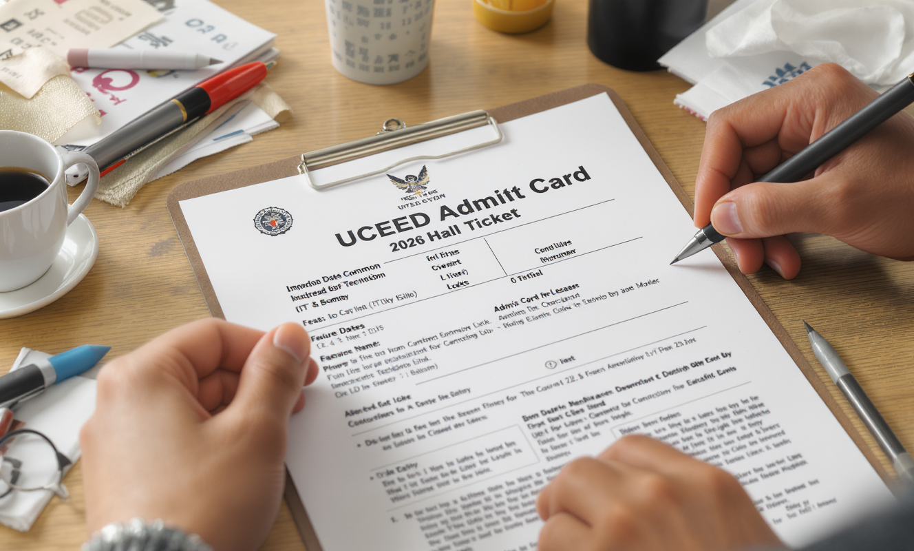 UCEED Admit Card 2026 Download Link &amp;amp; Exam City Slip