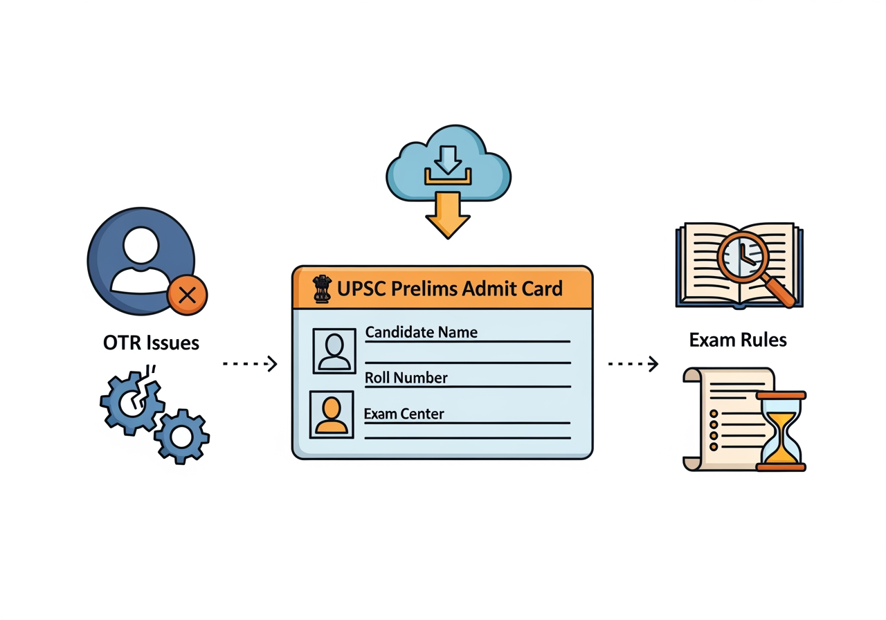 UPSC Prelims Admit Card 2026: Download, OTR Issues &amp;amp; Exam Rules