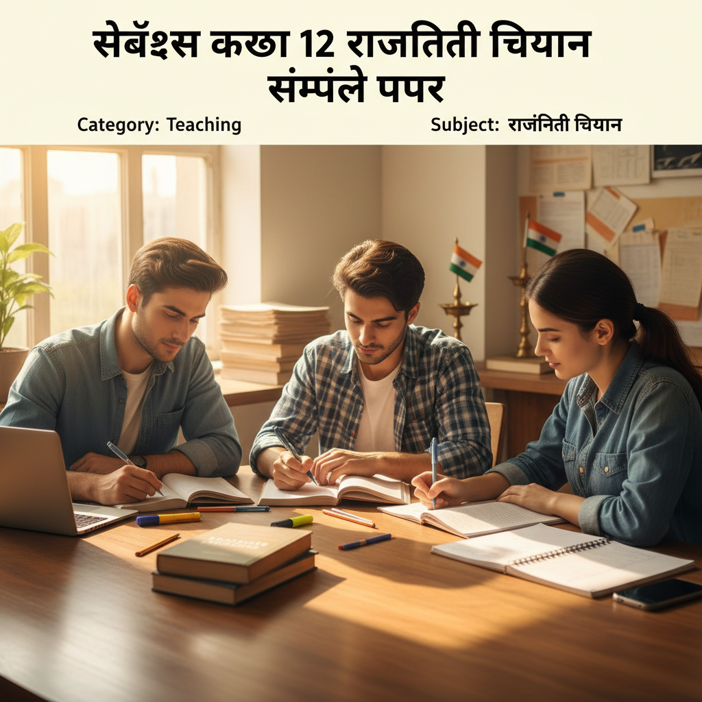 सीबीएसई कक्षा 12 राजनीति विज्ञान सैंपल पेपर