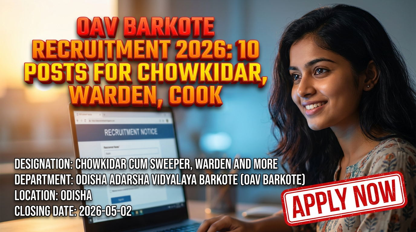 Odisha Adarsha Vidyalaya Barkote recruitment