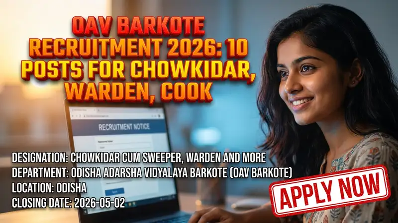 Odisha Adarsha Vidyalaya Barkote recruitment