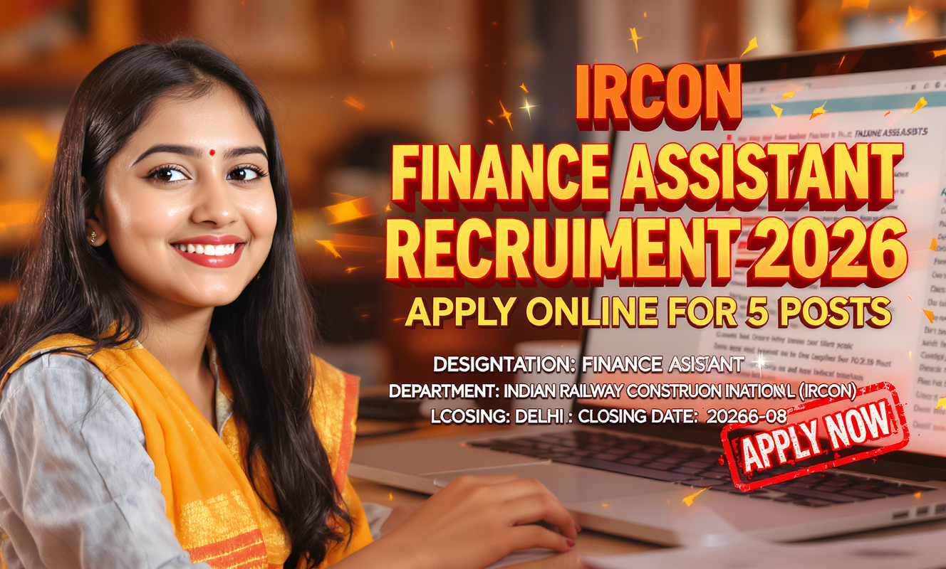 IRCON Finance Assistant Recruitment 2026