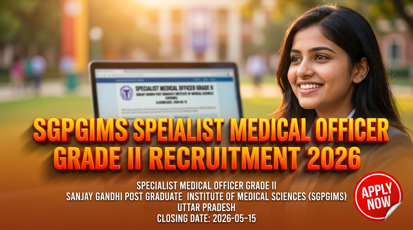 Sanjay Gandhi Post Graduate Institute of Medical Sciences (SGPGIMS) Specialist Medical Officer…