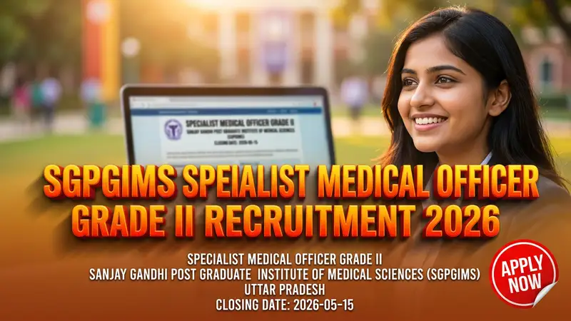 Sanjay Gandhi Post Graduate Institute of Medical Sciences (SGPGIMS) Specialist Medical Officer…