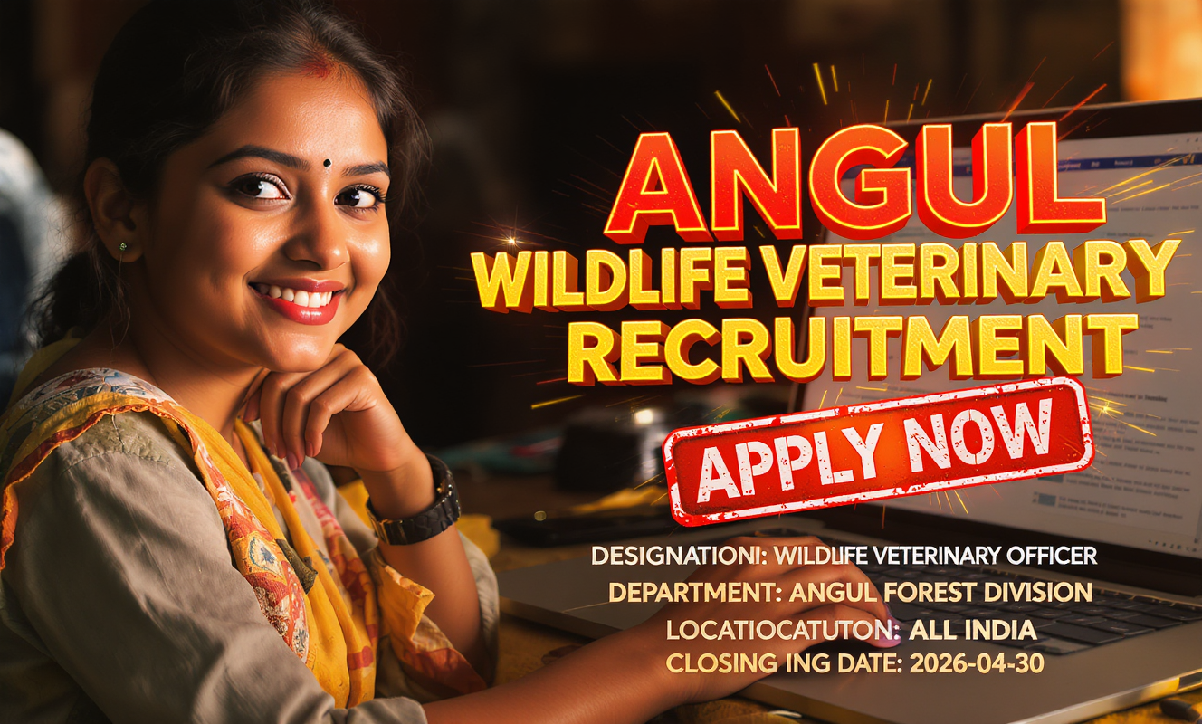 Angul Forest Division Wildlife Veterinary Officer recruitment