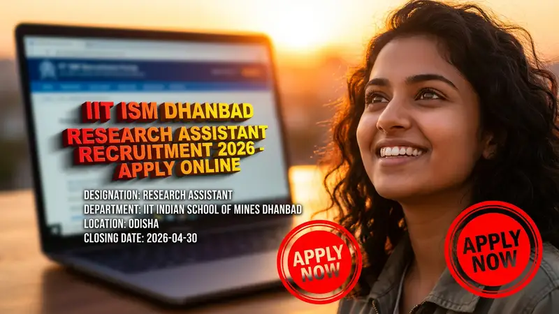 IIT Indian School of Mines Dhanbad Research Assistant recruitment