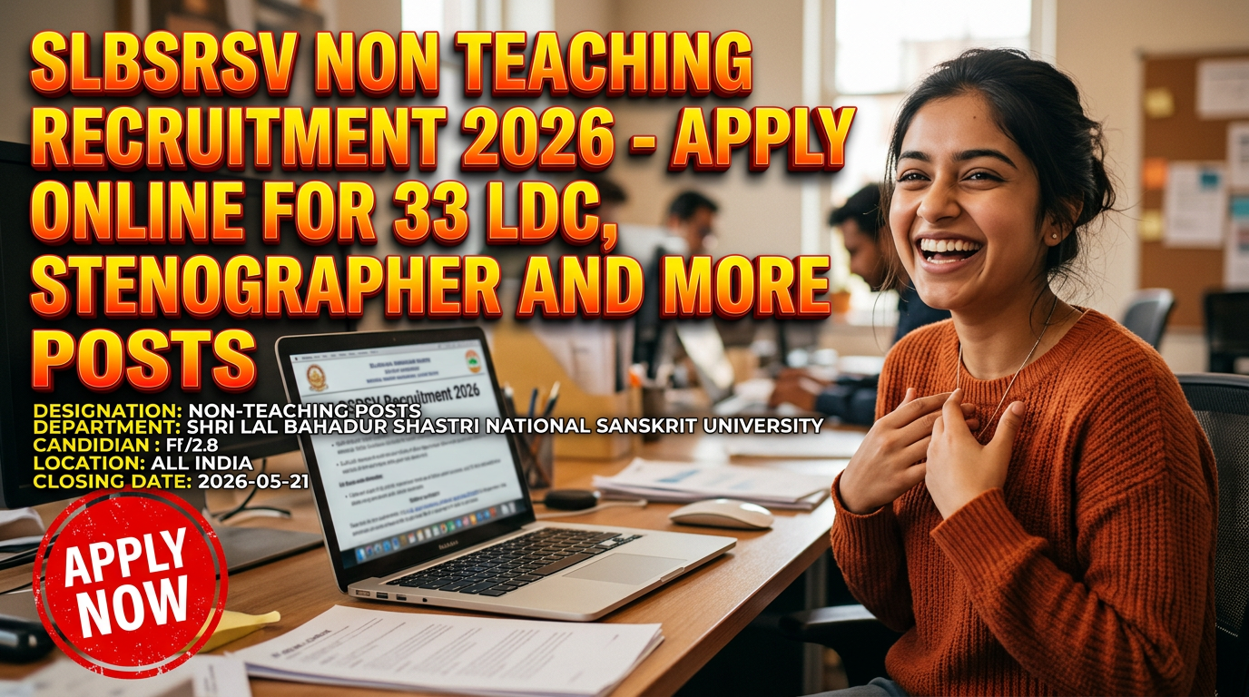 Shri Lal Bahadur Shastri National Sanskrit University Non-Teaching Recruitment 2026