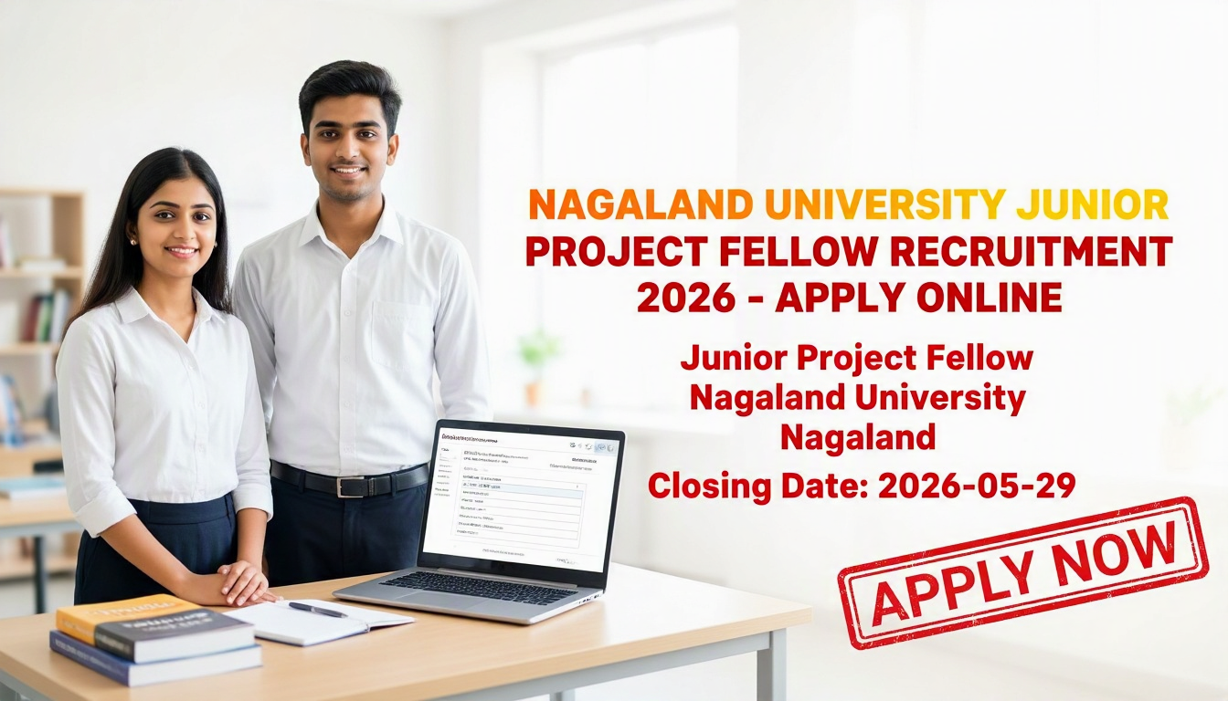 Nagaland University Junior Project Fellow recruitment notification 2026