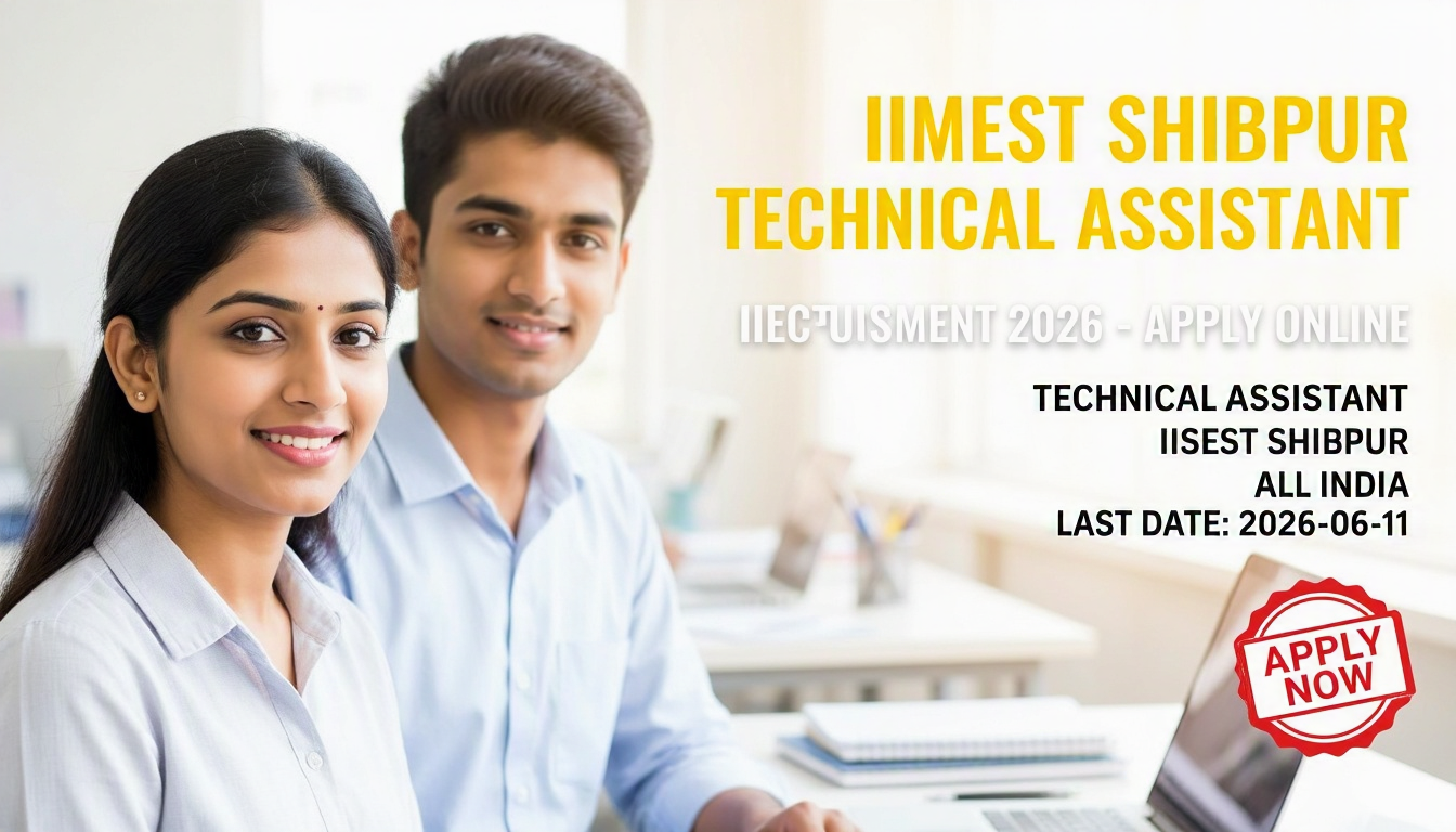 IIEST Shibpur Technical Assistant Recruitment 2026 notification