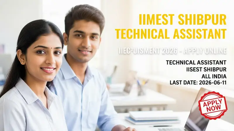 IIEST Shibpur Technical Assistant Recruitment 2026 notification