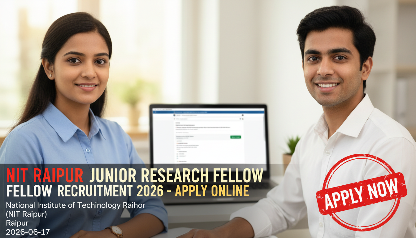 NIT Raipur Junior Research Fellow recruitment 2026 notification