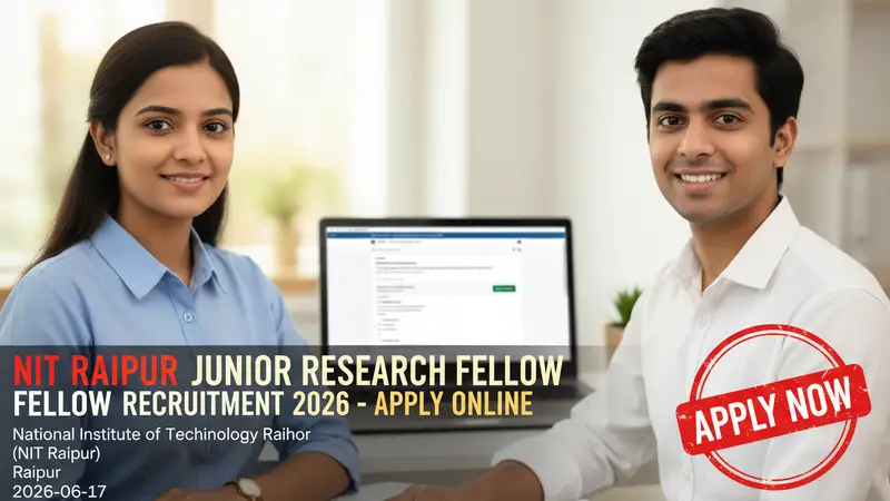 NIT Raipur Junior Research Fellow recruitment 2026 notification