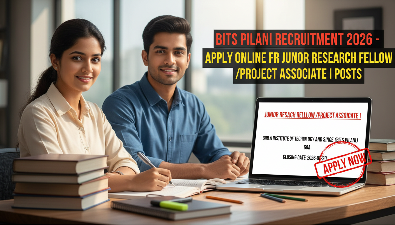 BITS Pilani Junior Research Fellow / Project Associate I recruitment