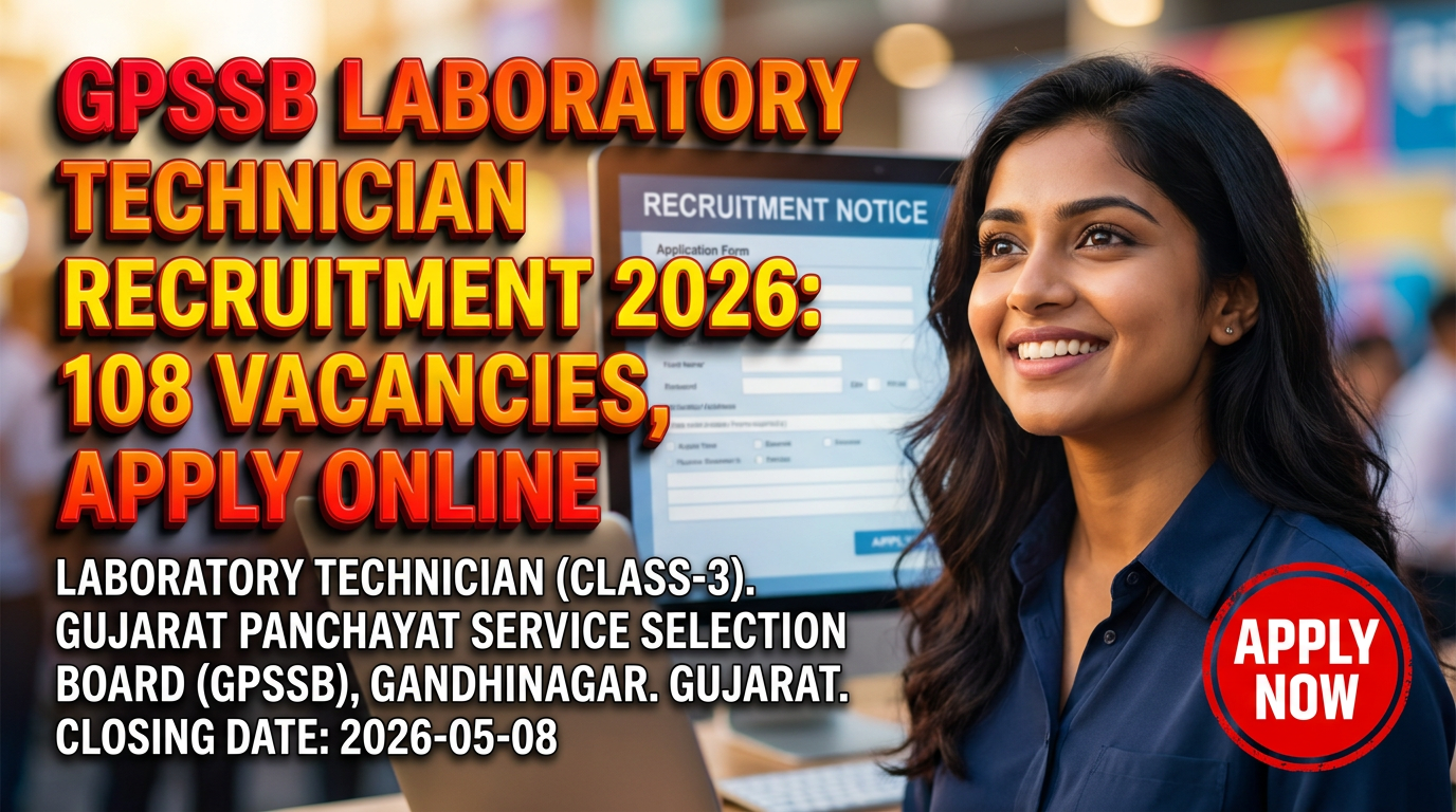 GPSSB Laboratory Technician Recruitment 2026
