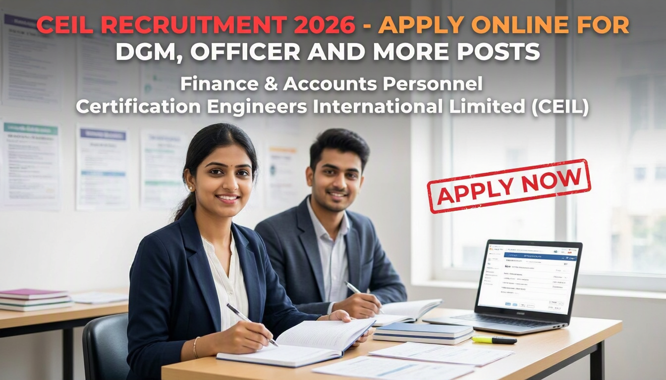 CEIL Recruitment 2026 Finance Accounts positions notification