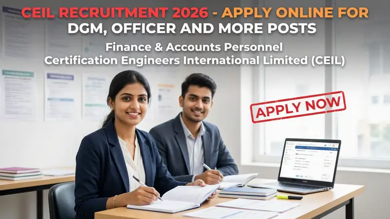CEIL Recruitment 2026 Finance Accounts positions notification