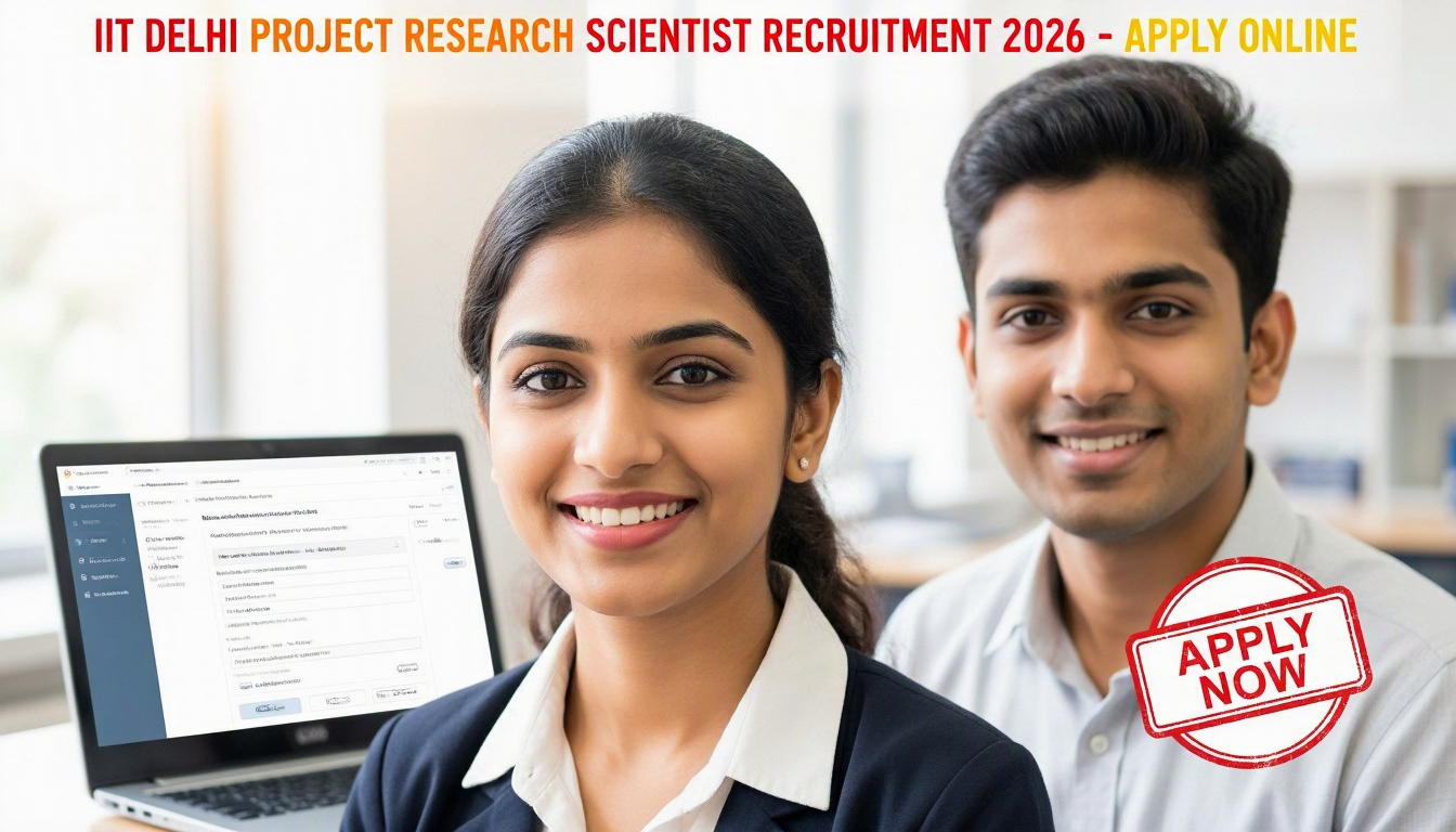 IIT Delhi Project Research Scientist Recruitment 2026 official notification