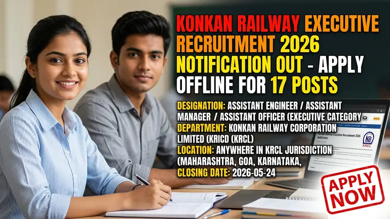 Konkan Railway Executive Recruitment 2026