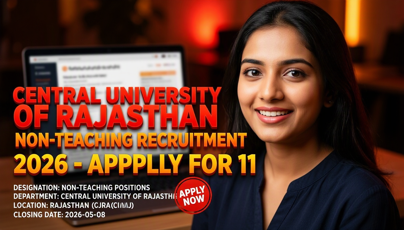 Central University of Rajasthan Non-Teaching Recruitment