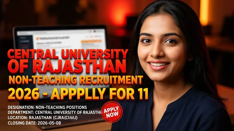 Central University of Rajasthan Non-Teaching Recruitment