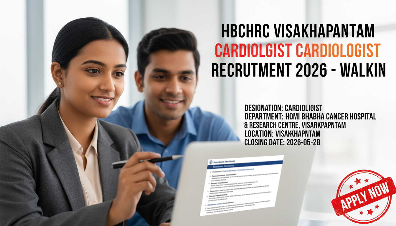 Homi Bhabha Cancer Hospital & Research Centre Visakhapatnam Cardiologist Recruitment