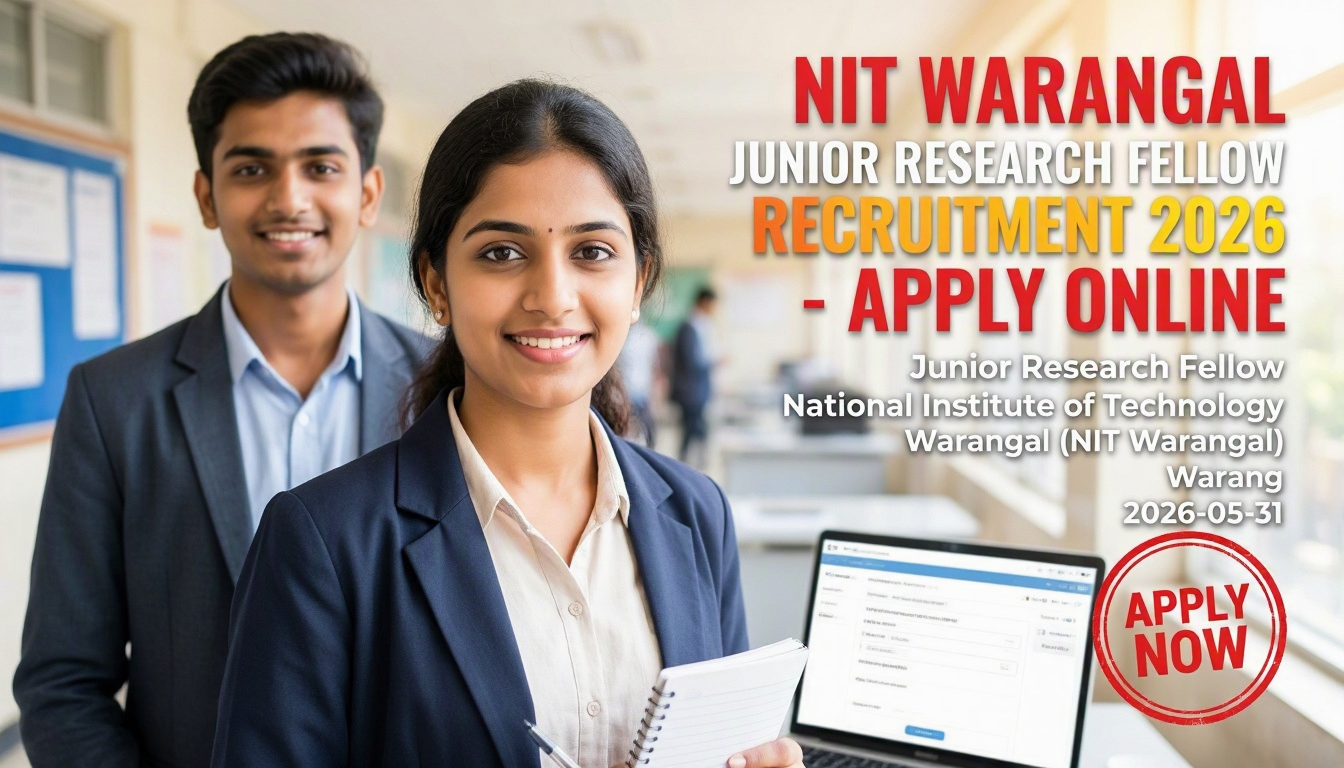 NIT Warangal Junior Research Fellow Recruitment 2026 notification
