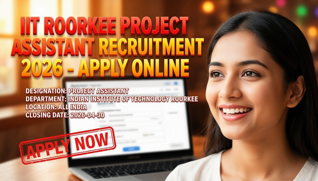 IIT Roorkee Project Assistant recruitment