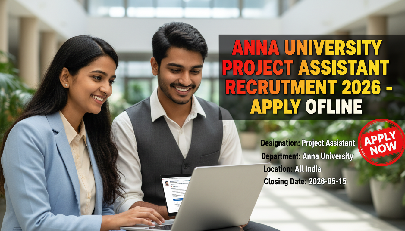 Cover image for Anna University Project Assistant Recruitment 2026