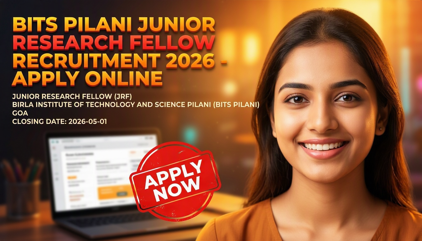 BITS Pilani Junior Research Fellow Recruitment 2026