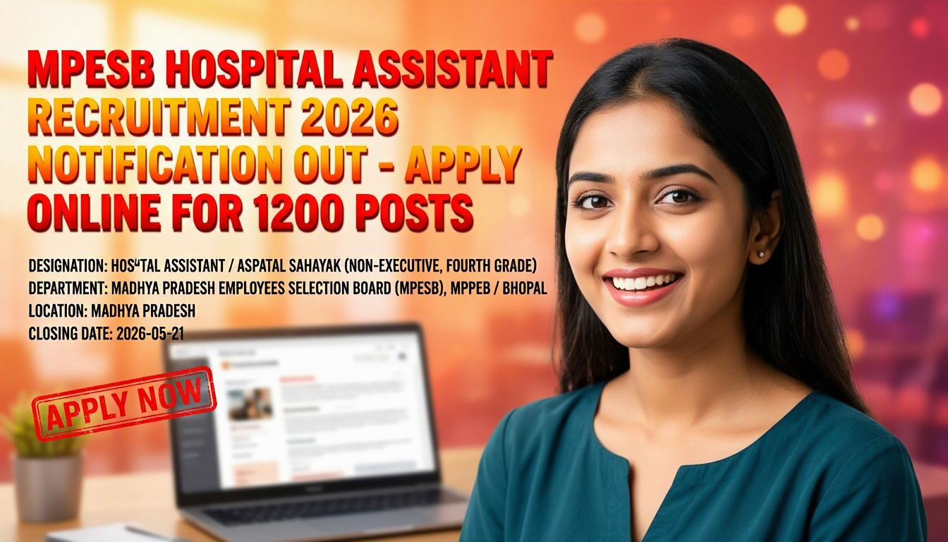 MPESB Hospital Assistant Recruitment 2026