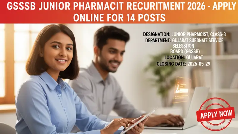GSSSB Junior Pharmacist Recruitment 2026