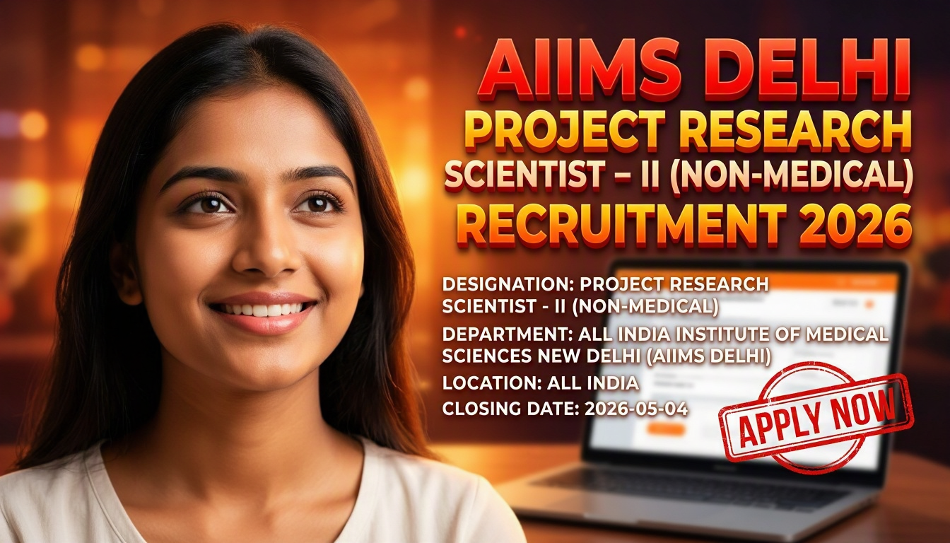 AIIMS Delhi Project Research Scientist - II (Non-Medical) recruitment