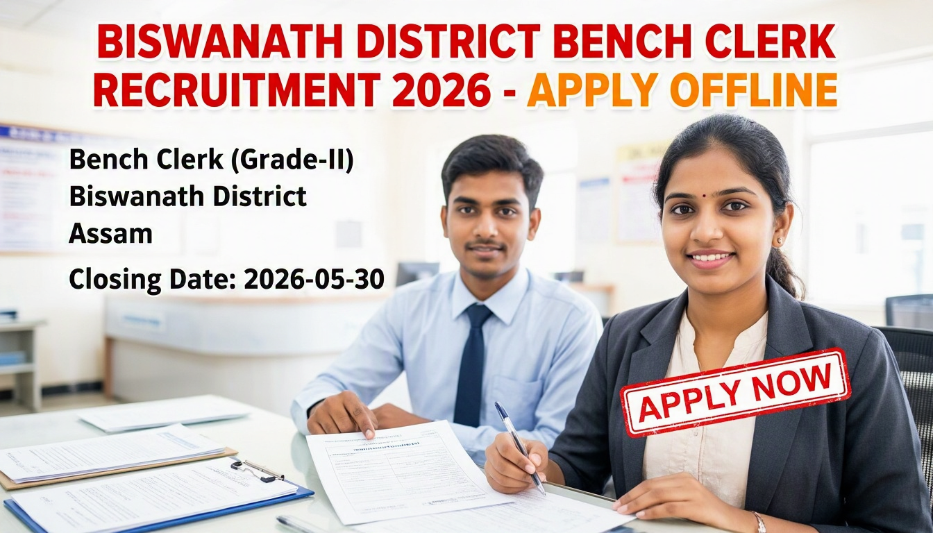 Biswanath District Bench Clerk Grade-II Recruitment 2026 official notification