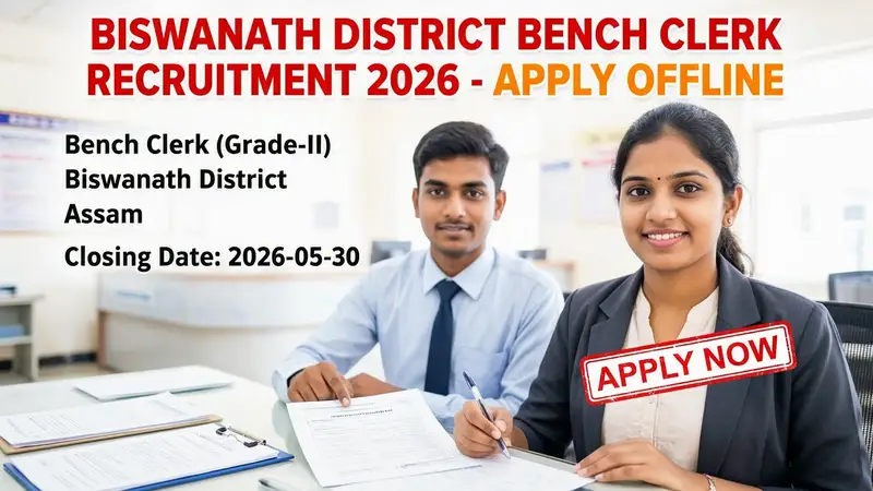 Biswanath District Bench Clerk Grade-II Recruitment 2026 official notification