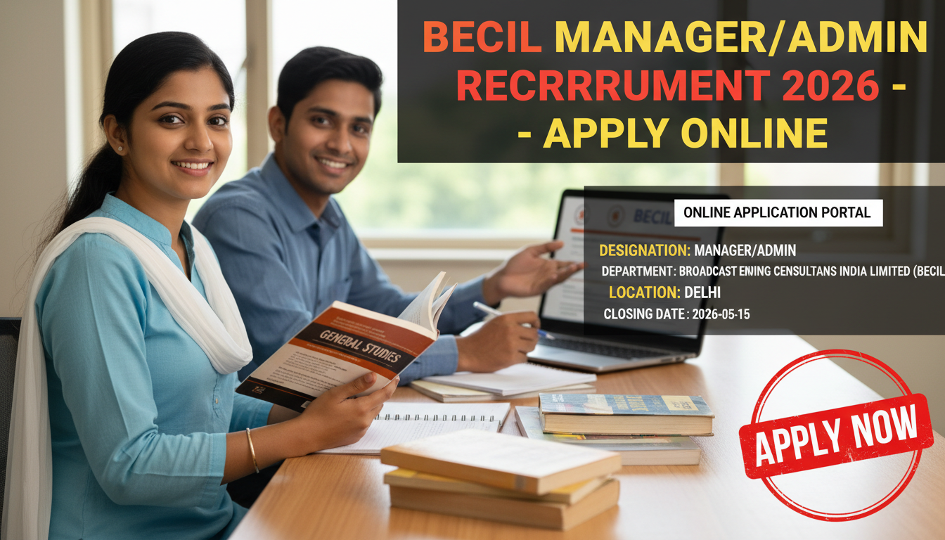 BECIL Manager/Admin Recruitment 2026