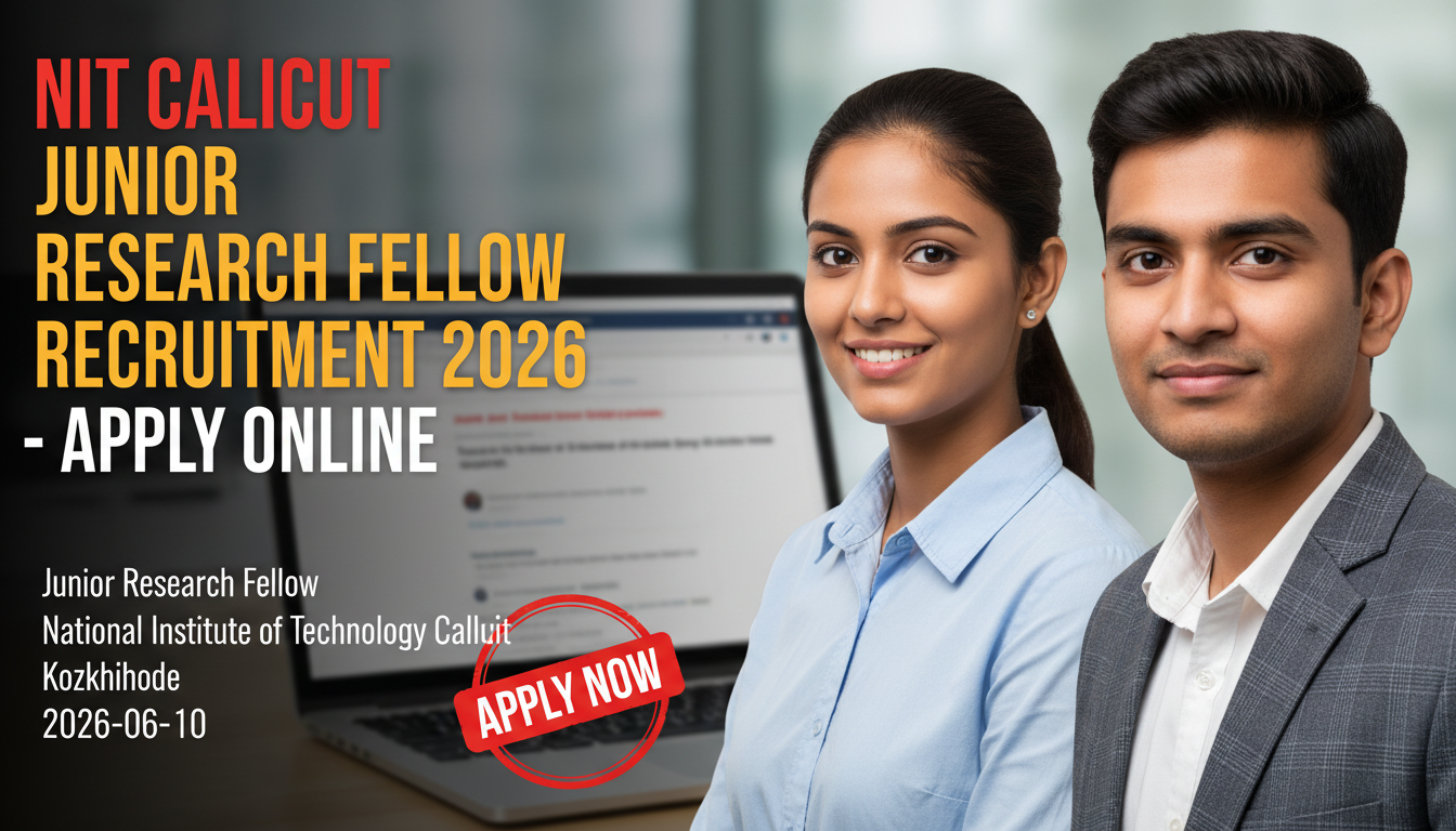 NIT Calicut Junior Research Fellow recruitment notification 2026