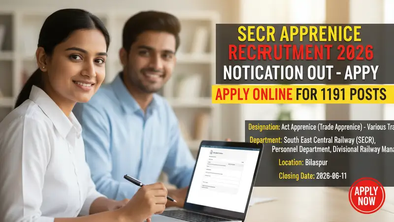 South East Central Railway SECR Apprentice Recruitment 2026