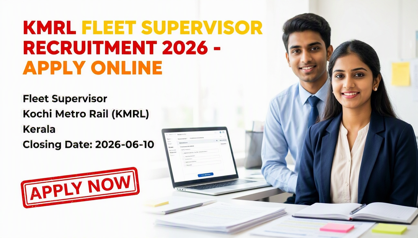 KMRL Fleet Supervisor Recruitment 2026 notification for retired government officials