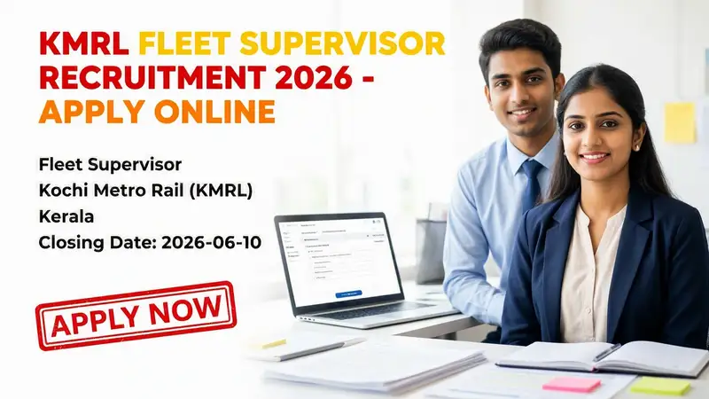 KMRL Fleet Supervisor Recruitment 2026 notification for retired government officials