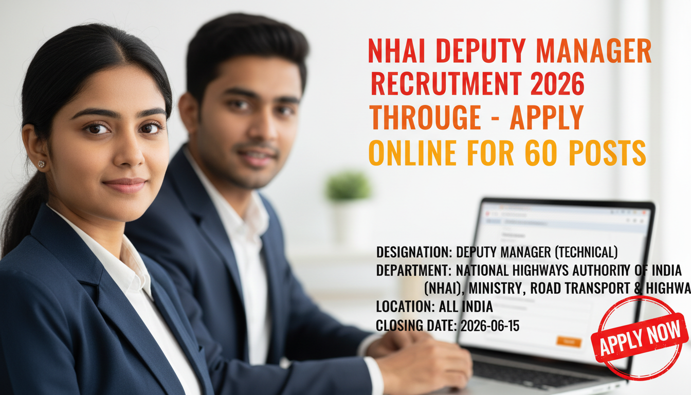 NHAI Deputy Manager Recruitment 2026