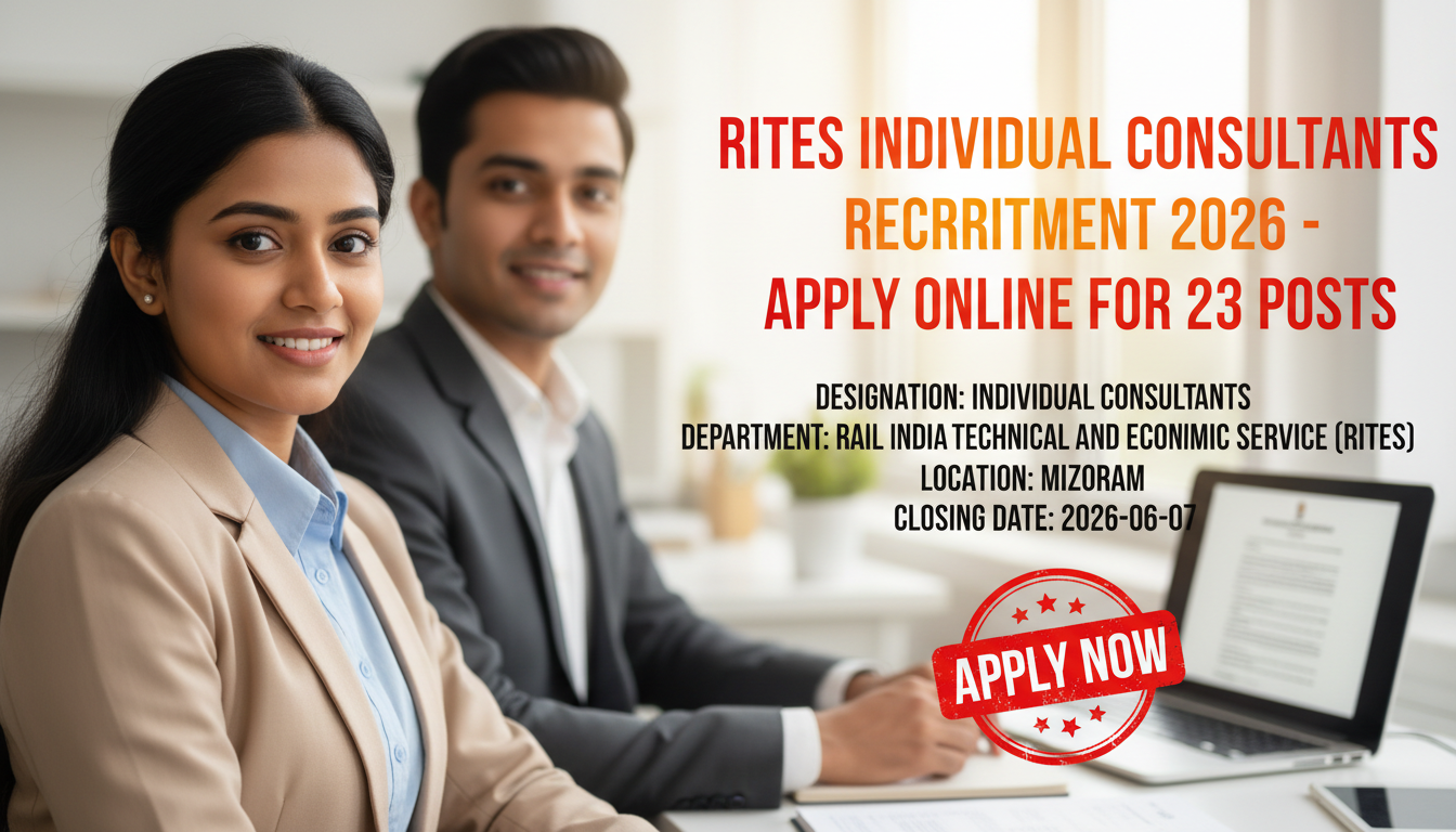 RITES Individual Consultants Recruitment 2026