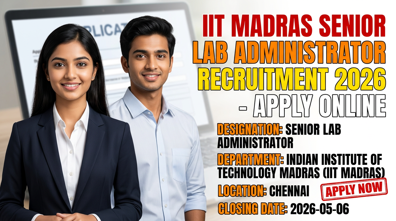 IIT Madras Senior Lab Administrator Recruitment 2026 Notification
