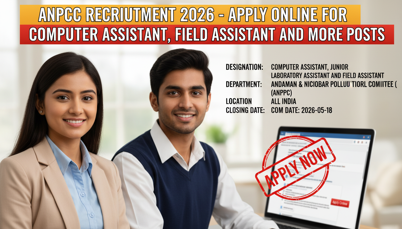 Andaman & Nicobar Pollution Control Committee (ANPCC) recruitment