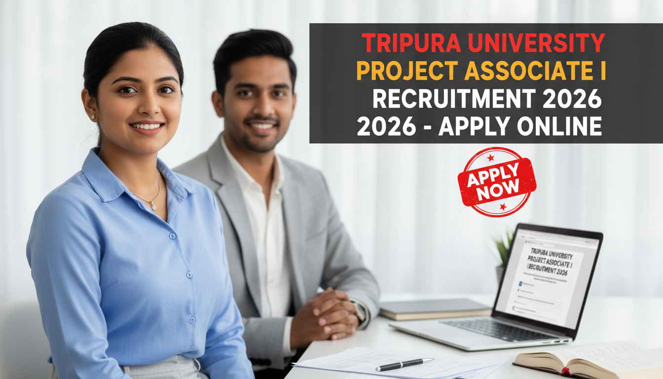 Tripura University Project Associate I recruitment