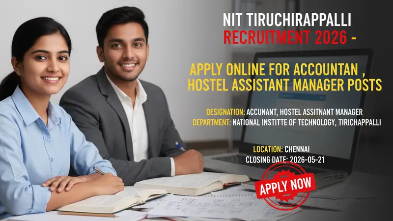 National Institute of Technology Tiruchirappalli recruitment