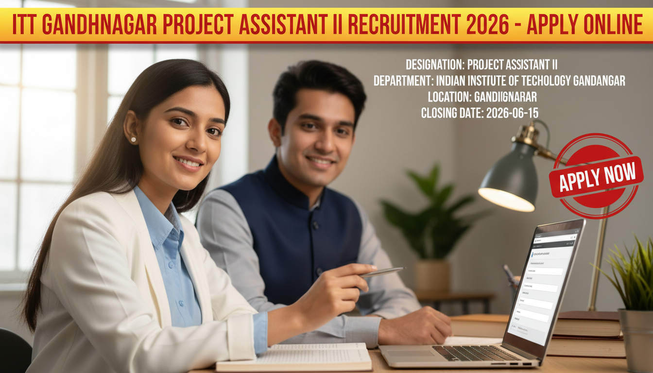 IIT Gandhinagar Project Assistant II Recruitment 2026